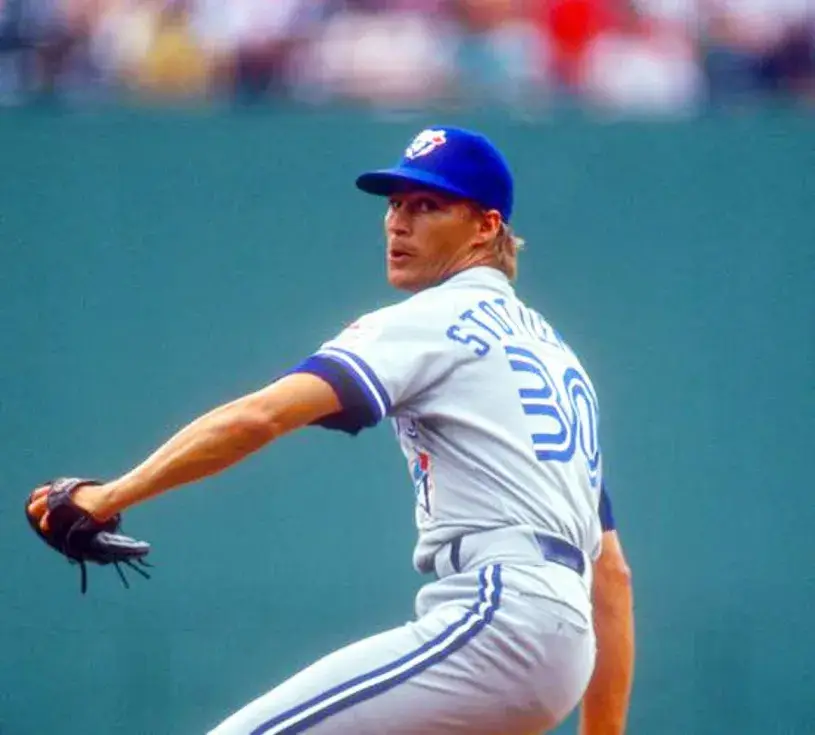 TODD STOTTLEMYRE Toronto Blue Jays 1992 Majestic Throwback Away Baseball Jersey 