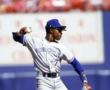 TONY FERNANDEZ Toronto Blue Jays 1993 Majestic Throwback Away Baseball Jersey 
