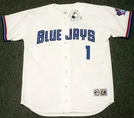 TONY FERNANDEZ Toronto Blue Jays 1999 Majestic Throwback Home Baseball Jersey