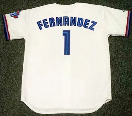 TONY FERNANDEZ Toronto Blue Jays 1999 Majestic Throwback Home Baseball Jersey 