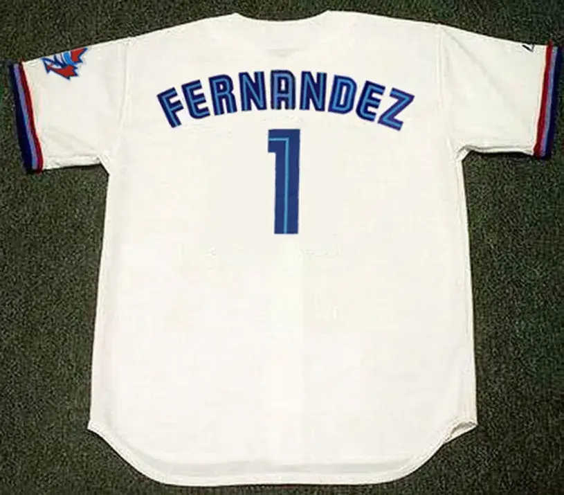 TONY FERNANDEZ Toronto Blue Jays 1999 Majestic Throwback Home Baseball Jersey 