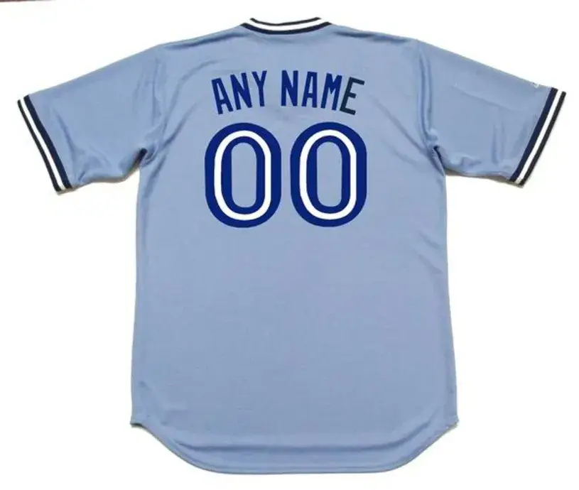 TORONTO BLUE JAYS 1970’s Majestic Cooperstown Away Jersey Customized “Any Name &  Number(s)” 