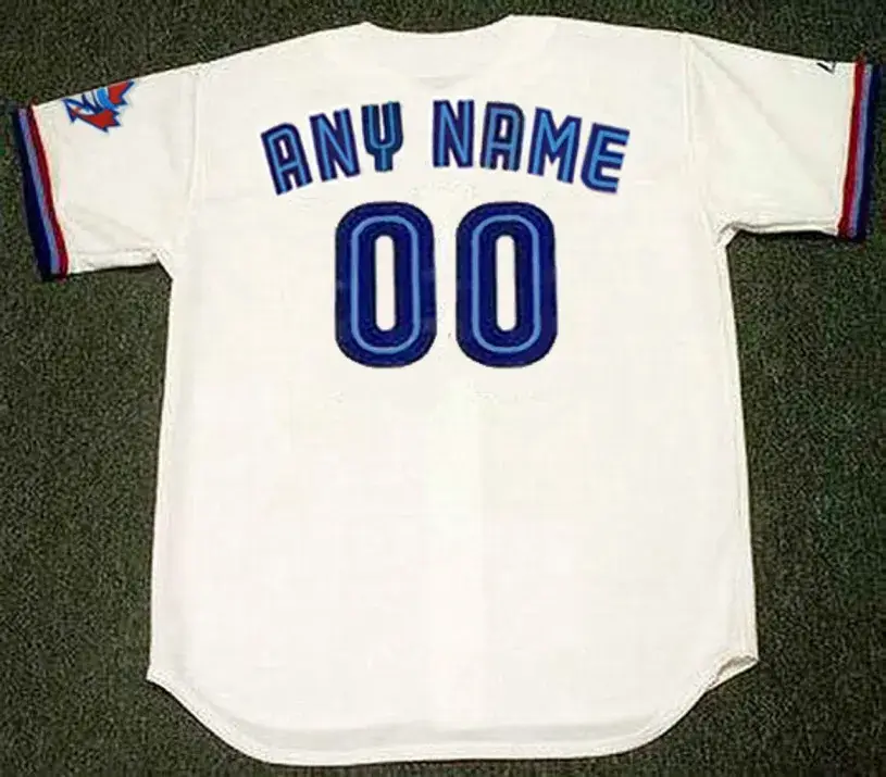 TORONTO BLUE JAYS 1990’s Majestic Throwback Home Jersey Customized “Any Name &  Number(s)” 