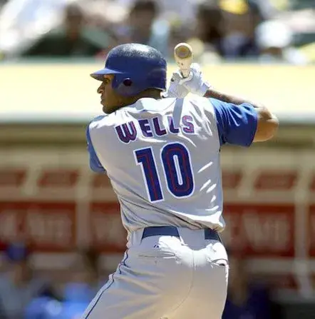 VERNON WELLS Toronto Blue Jays 1999 Majestic Throwback Home Baseball Jersey 
