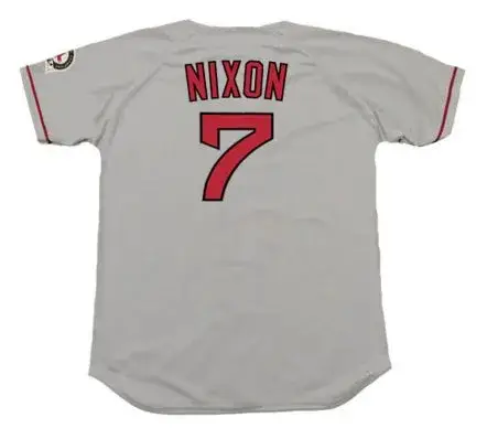 TROT NIXON Boston Red Sox 2004 Majestic Throwback Away Baseball Jersey 