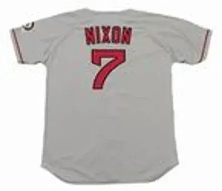TROT NIXON Boston Red Sox 2004 Majestic Throwback Away Baseball Jersey 