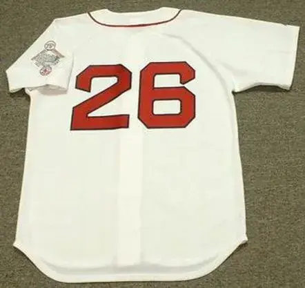 WADE BOGGS Boston Red Sox 1987 Majestic Throwback Home Baseball Jersey 