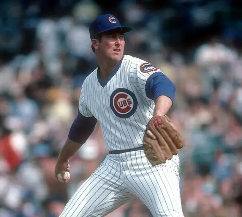 RICK REUSCHEL Chicago Cubs 1980 Majestic Cooperstown Home Baseball Jersey 