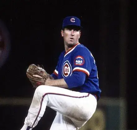 RICK REUSCHEL Chicago Cubs 1984 Majestic Cooperstown Throwback Baseball Jersey 