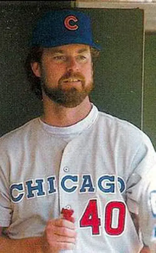 RICK SUTCLIFFE Chicago Cubs 1990 Away Majestic Baseball Throwback Jersey 