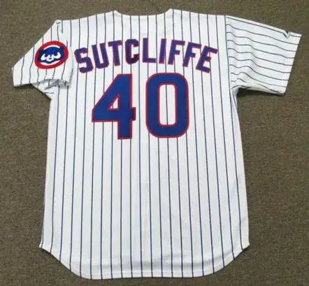 RICK SUTCLIFFE Chicago Cubs 1991 Majestic Throwback Home Baseball Jersey 