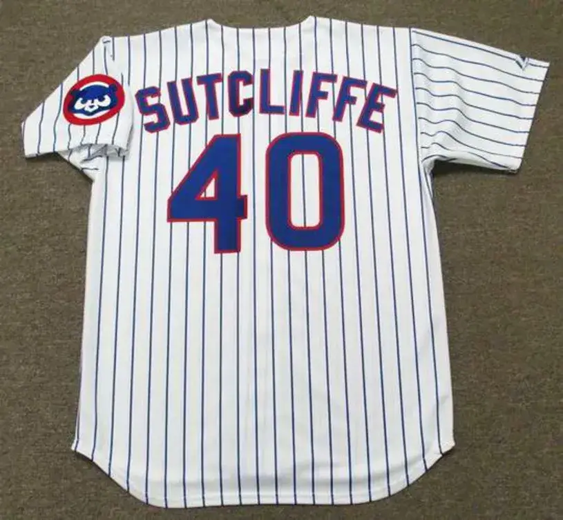 RICK SUTCLIFFE Chicago Cubs 1991 Majestic Throwback Home Baseball Jersey 