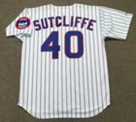 RICK SUTCLIFFE Chicago Cubs 1991 Majestic Throwback Home Baseball Jersey 