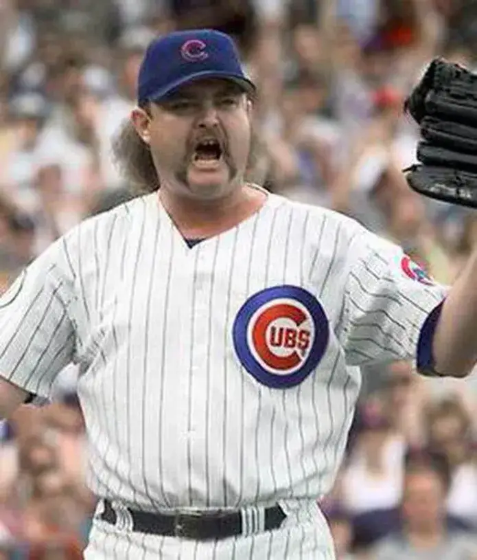 ROD BECK Chicago Cubs 1998 Majestic Throwback Home Baseball Jersey 