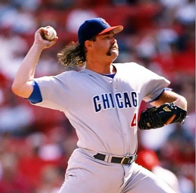 ROD BECK Chicago Cubs 1999 Majestic Throwback Away Baseball Jersey 