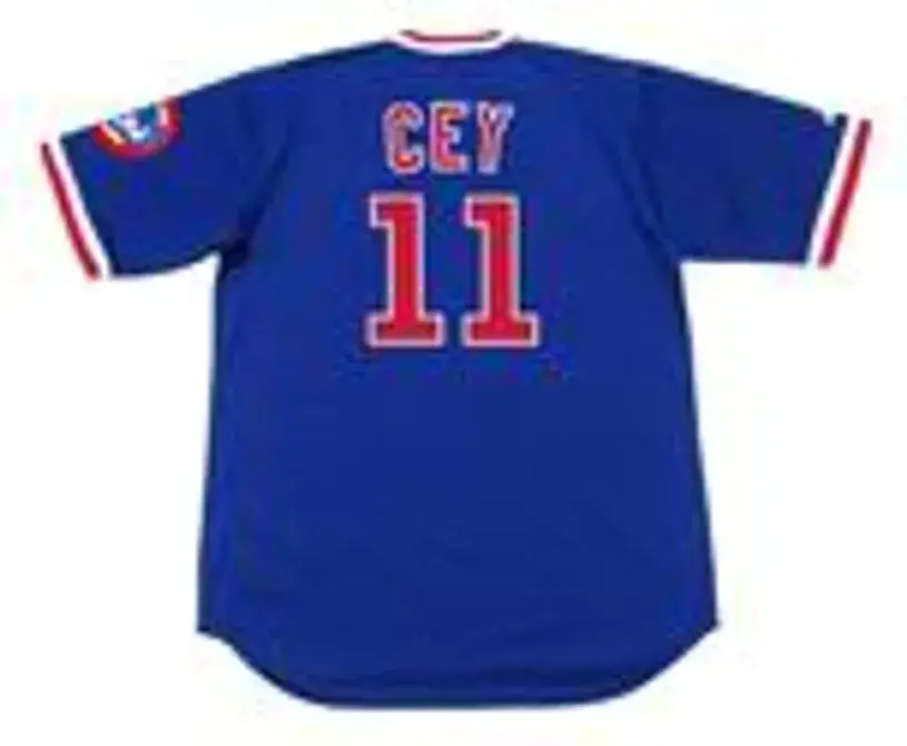 RON CEY Chicago Cubs 1984 Majestic Cooperstown Throwback Baseball Jersey 