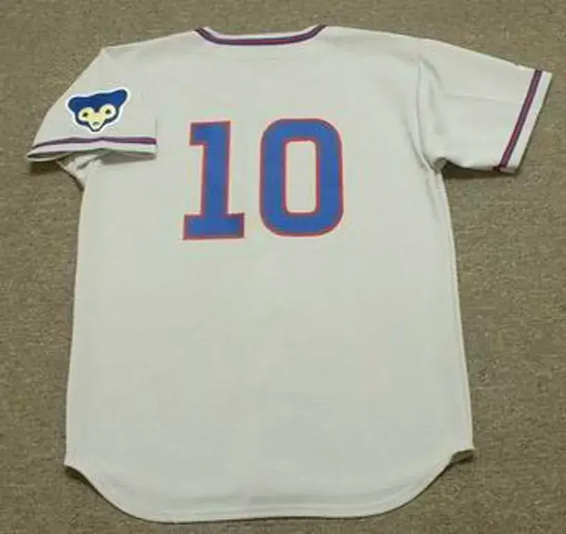 RON SANTO Chicago Cubs 1968 Away Majestic Baseball Throwback Jersey 