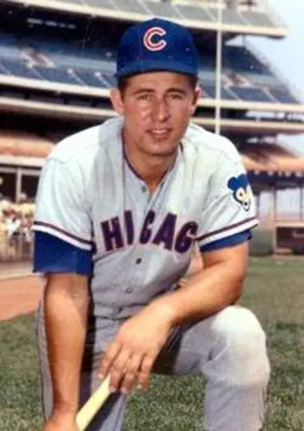 RON SANTO Chicago Cubs 1968 Away Majestic Baseball Throwback Jersey 