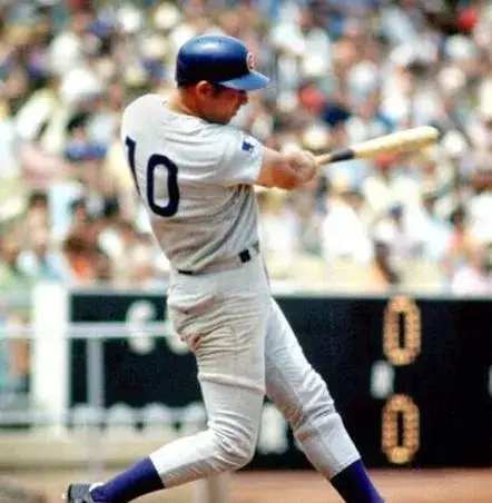 RON SANTO Chicago Cubs 1969 Away Majestic Throwback Baseball Jersey 