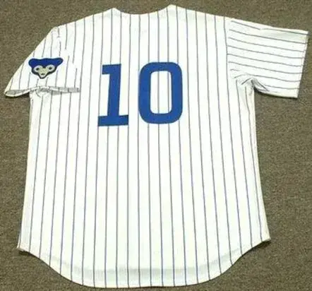 RON SANTO Chicago Cubs 1969 Majestic Cooperstown Throwback Home Baseball Jersey 