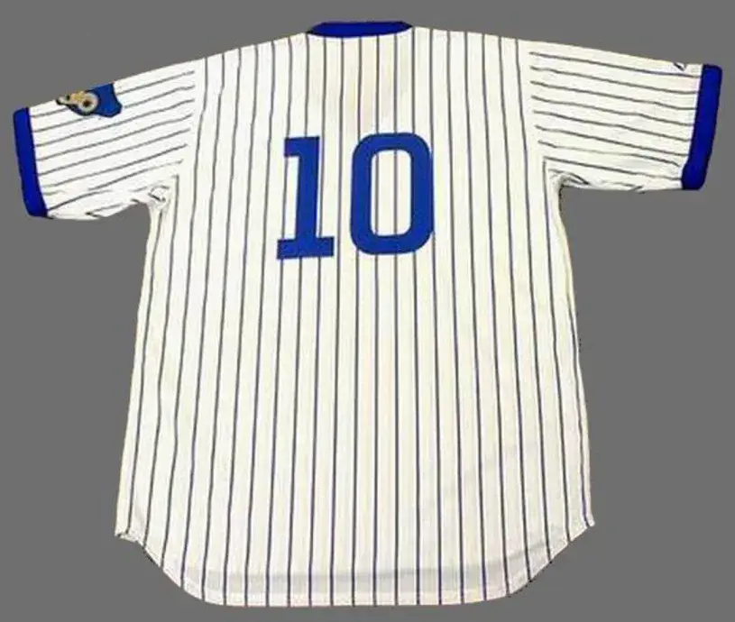 RON SANTO Chicago Cubs 1972 Majestic Cooperstown Home Baseball Jersey 