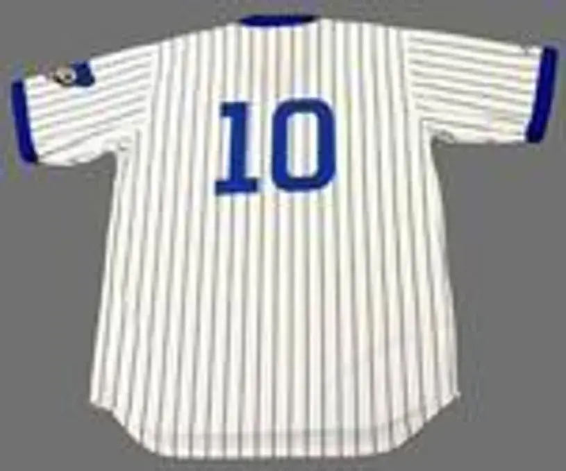 RON SANTO Chicago Cubs 1972 Majestic Cooperstown Home Baseball Jersey 