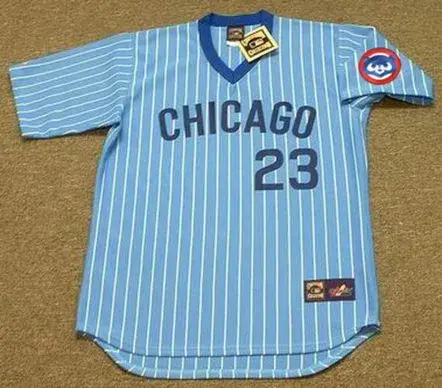 RYNE SANDBERG Chicago Cubs 1982 Away Majestic Throwback Baseball Jersey