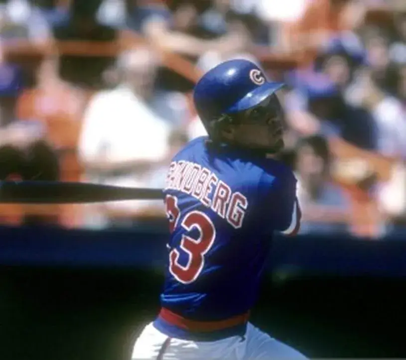 RYNE SANDBERG Chicago Cubs 1984 Majestic Throwback Baseball Jersey 