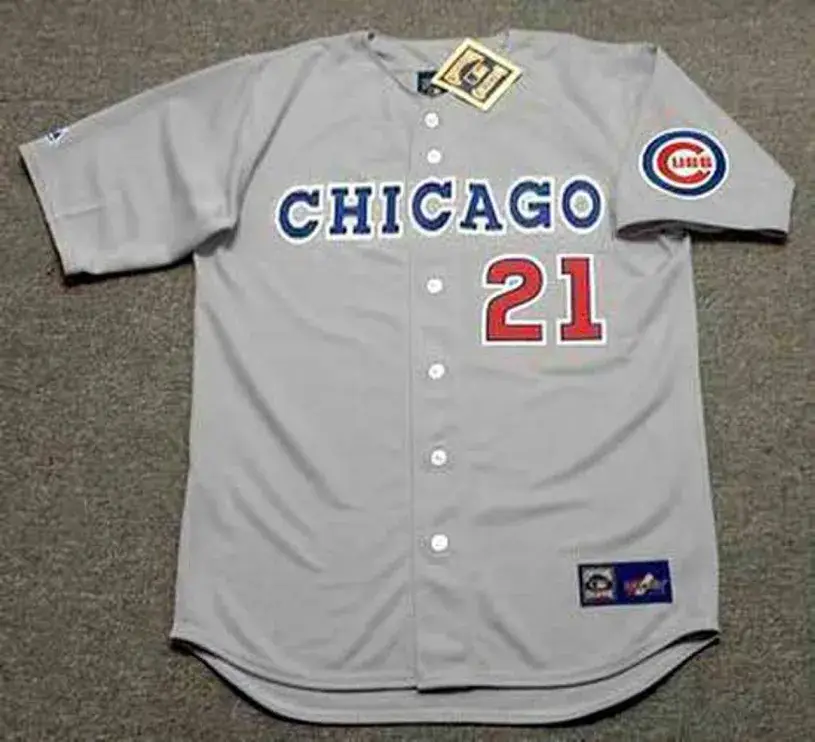 SAMMY SOSA Chicago Cubs 1993 Away Majestic Baseball Throwback Jersey
