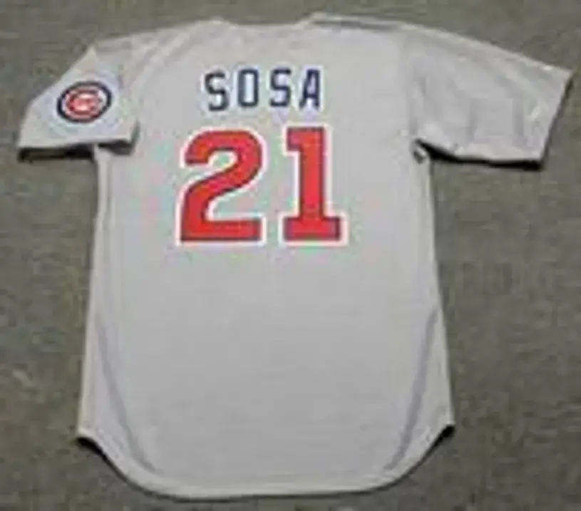 SAMMY SOSA Chicago Cubs 1993 Away Majestic Baseball Throwback Jersey 