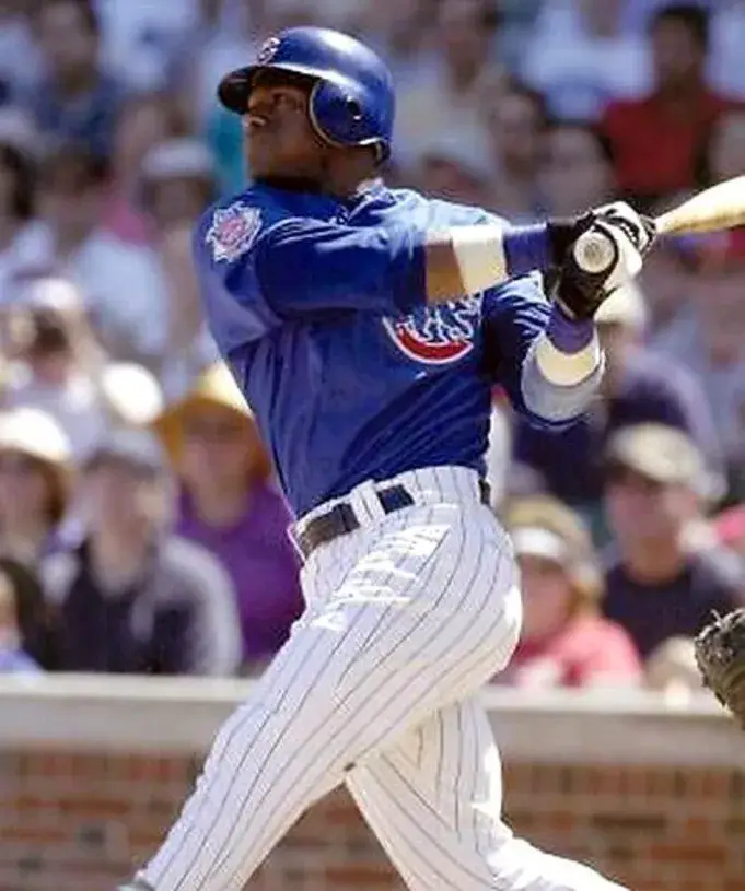 SAMMY SOSA Chicago Cubs 1998 Majestic Throwback Alternate Baseball Jersey 