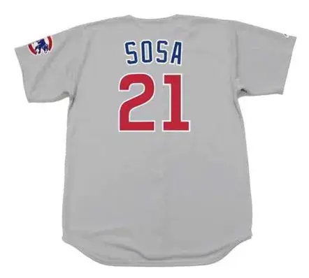 SAMMY SOSA Chicago Cubs 1999 Majestic Throwback Away Baseball Jersey 
