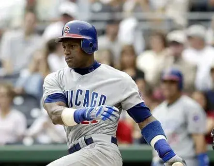 SAMMY SOSA Chicago Cubs 1999 Majestic Throwback Away Baseball Jersey 