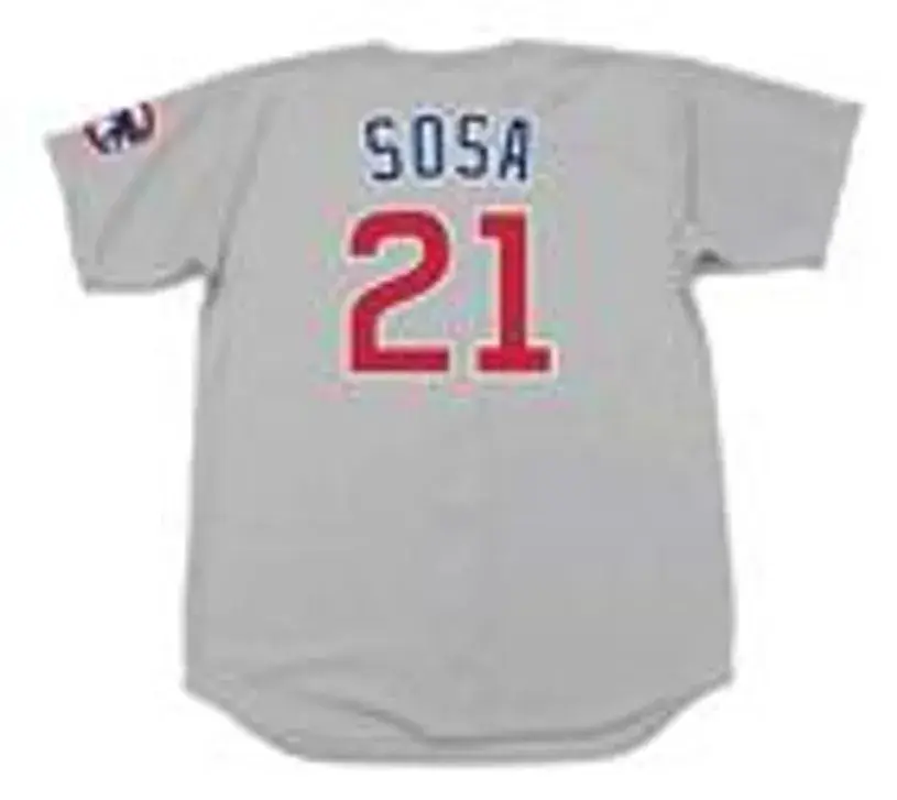 SAMMY SOSA Chicago Cubs 1999 Majestic Throwback Away Baseball Jersey 