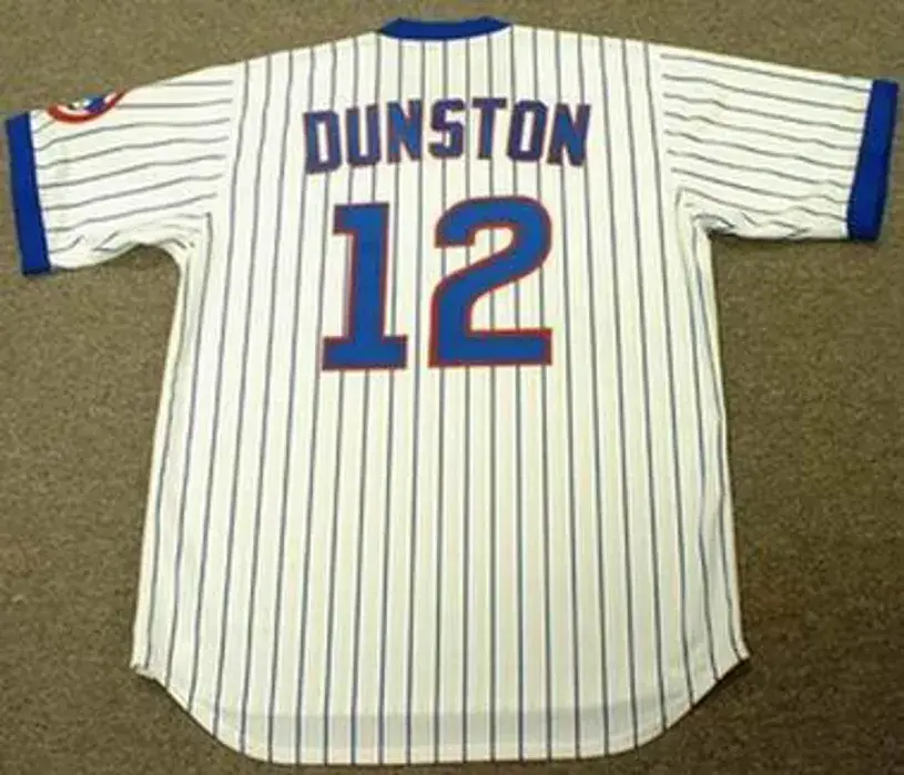 SHAWON DUNSTON Chicago Cubs 1987 Majestic Cooperstown Throwback Home Jersey 
