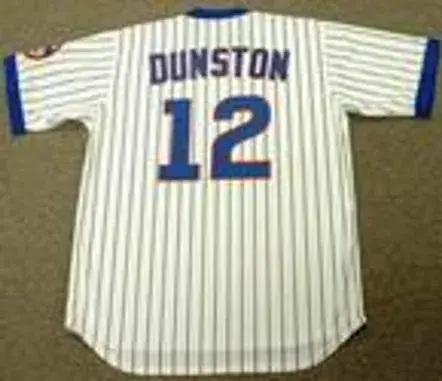 SHAWON DUNSTON Chicago Cubs 1987 Majestic Cooperstown Throwback Home Jersey 