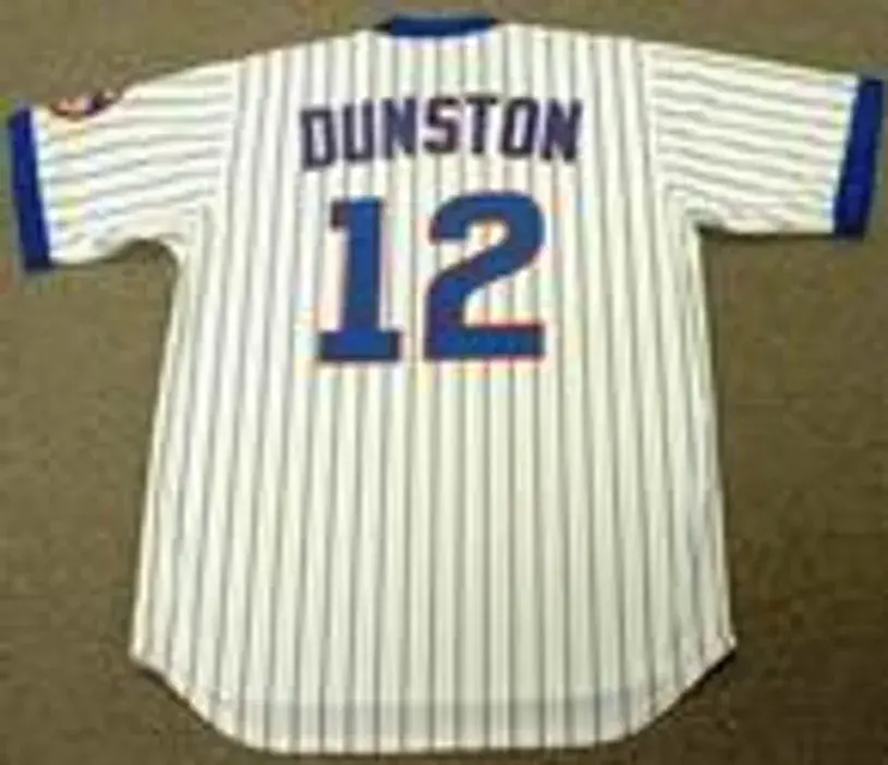 SHAWON DUNSTON Chicago Cubs 1987 Majestic Cooperstown Throwback Home Jersey 