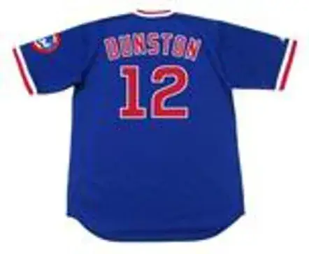 SHAWON DUNSTON Chicago Cubs 1987 Majestic Cooperstown Throwback Jersey 