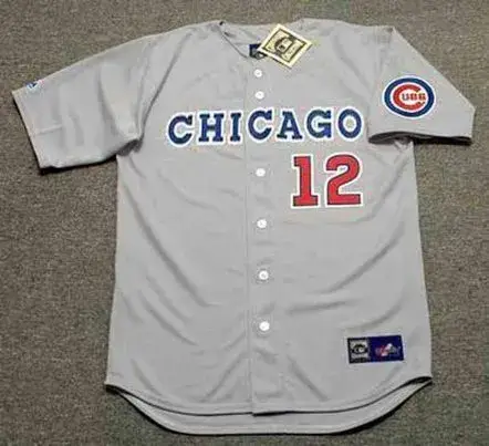 SHAWON DUNSTON Chicago Cubs 1990 Away Majestic Baseball Throwback Jersey