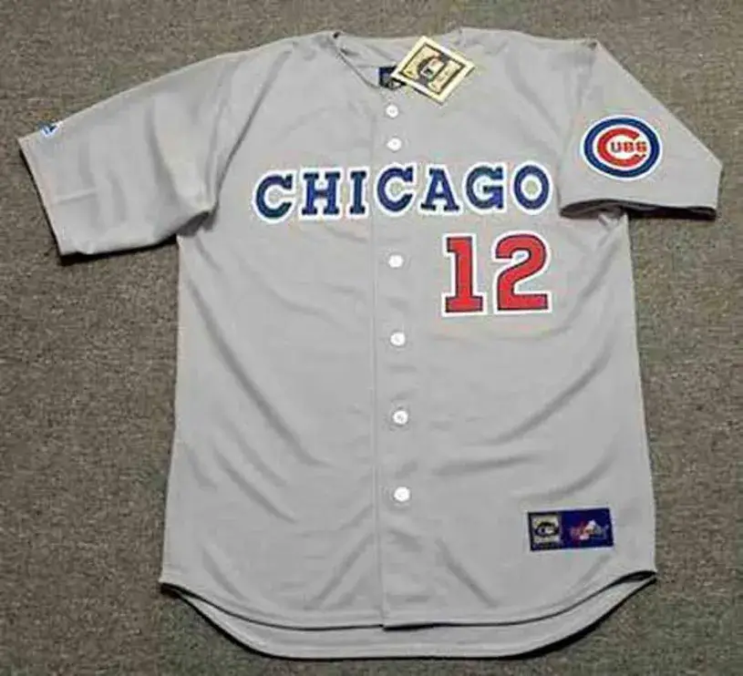 SHAWON DUNSTON Chicago Cubs 1990 Away Majestic Baseball Throwback Jersey