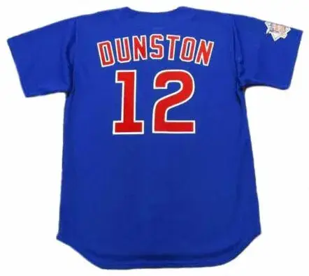 SHAWON DUNSTON Chicago Cubs 1997 Majestic Throwback Alternate Baseball Jersey 