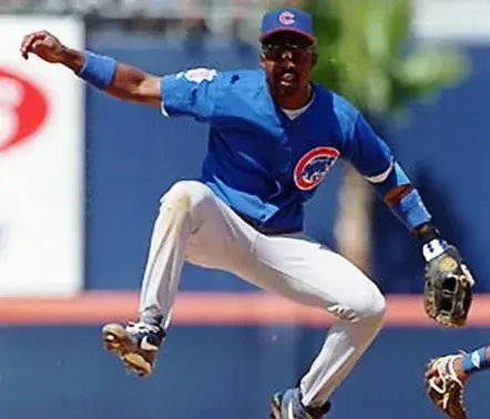 SHAWON DUNSTON Chicago Cubs 1997 Majestic Throwback Alternate Baseball Jersey 