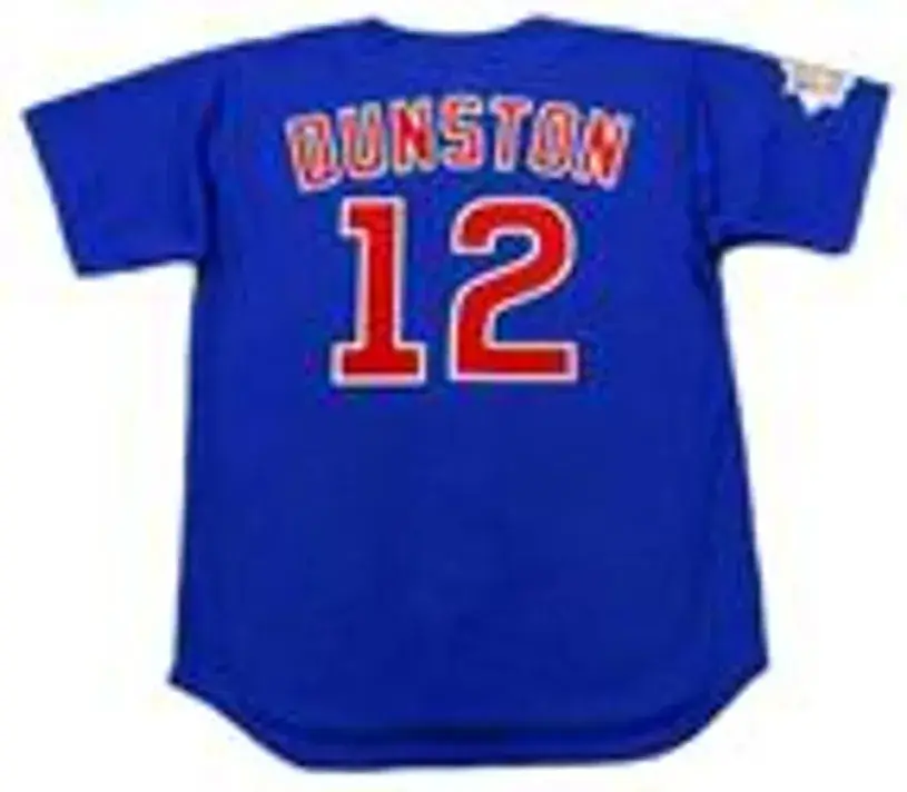 SHAWON DUNSTON Chicago Cubs 1997 Majestic Throwback Alternate Baseball Jersey 