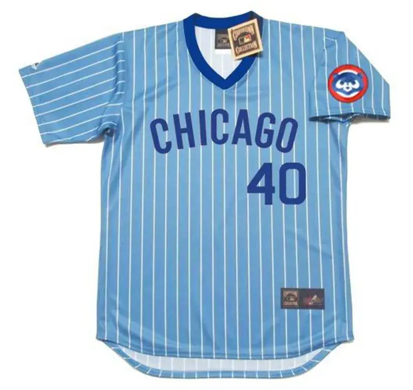 WILLSON CONTRERAS Chicago Cubs 1980’s Majestic Cooperstown Throwback Jersey