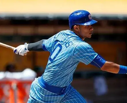 WILLSON CONTRERAS Chicago Cubs 1980’s Majestic Cooperstown Throwback Jersey 