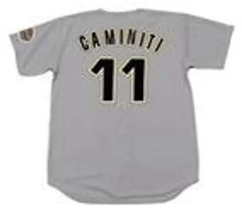 KEN CAMINITI Houston Astros 1994 Majestic Throwback Away Baseball Jersey 