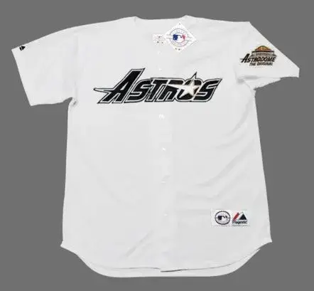 KEN CAMINITI Houston Astros 1994 Majestic Throwback Home Baseball Jersey