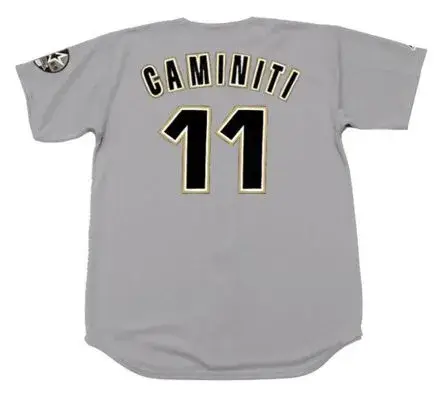 KEN CAMINITI Houston Astros 1999 Away Majestic Baseball Throwback Jersey