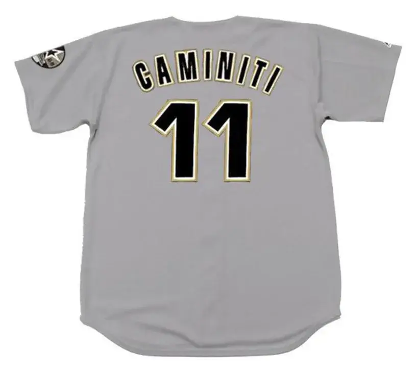 KEN CAMINITI Houston Astros 1999 Away Majestic Baseball Throwback Jersey