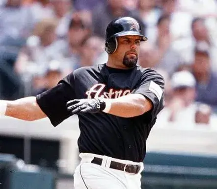 KEN CAMINITI Houston Astros 2000 Majestic Throwback Alternate Baseball Jersey 